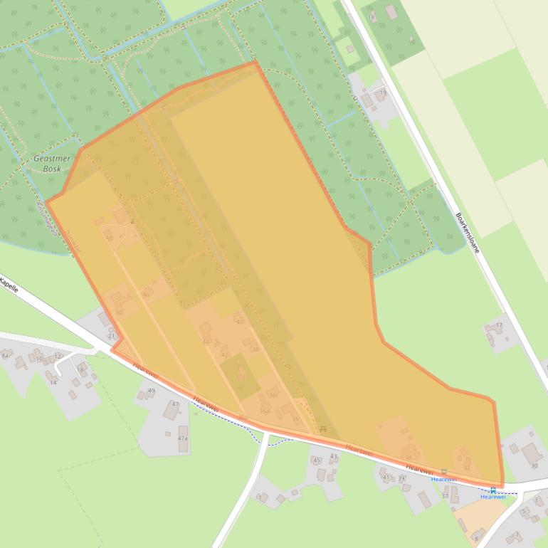 Kaart van postcodegebied 9104CV.