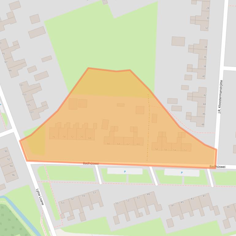 Kaart van postcodegebied 9104EA.
