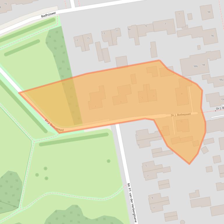 Kaart van postcodegebied 9104EG.