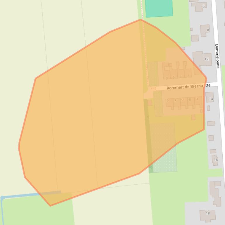 Kaart van postcodegebied 9104GV.