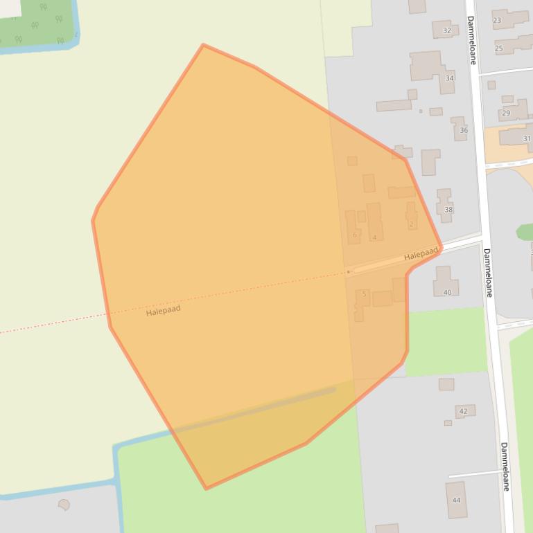 Kaart van postcodegebied 9104GW.