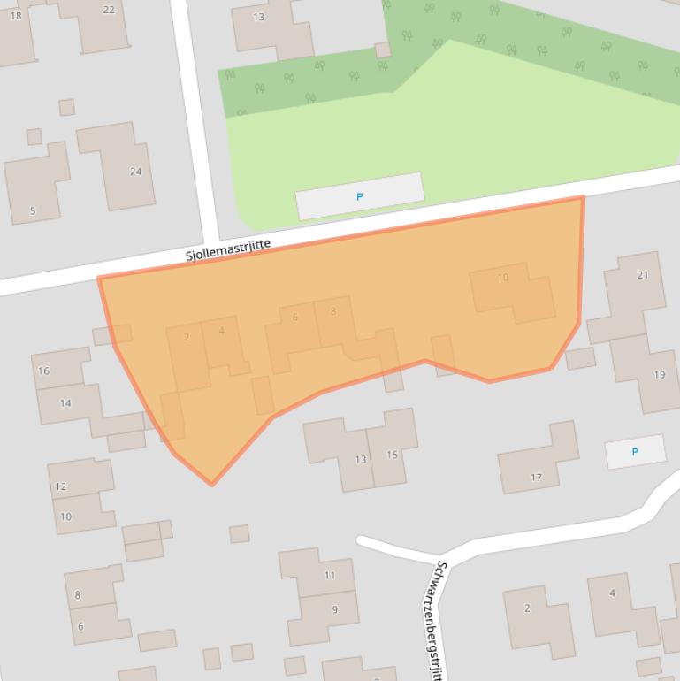 Kaart van postcodegebied 9104HM.