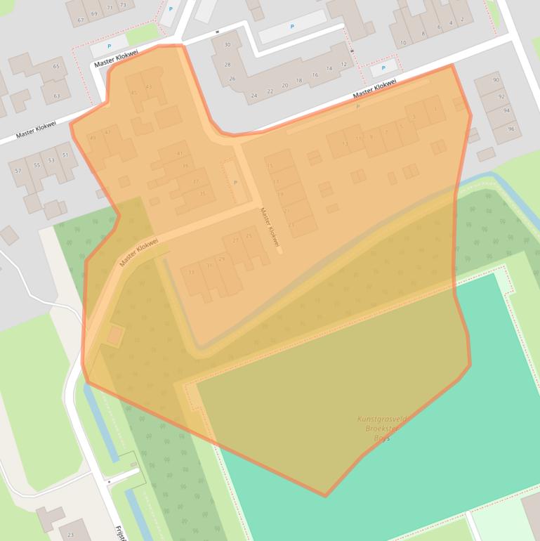 Kaart van postcodegebied 9104JC.