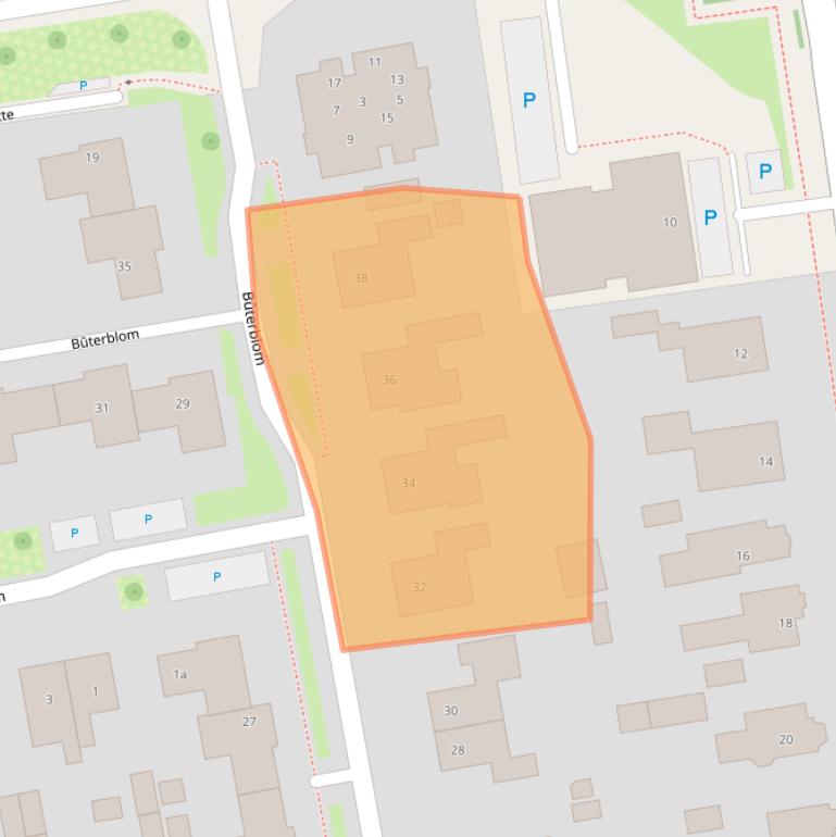 Kaart van postcodegebied 9104JG.