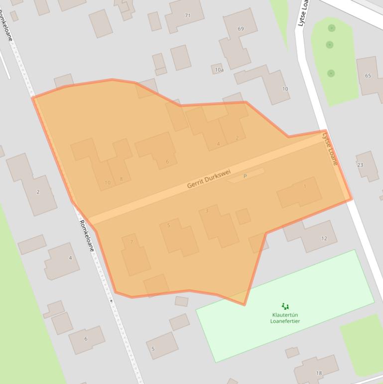 Kaart van postcodegebied 9104JK.