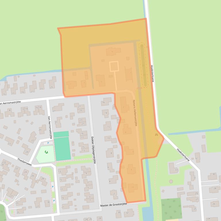 Kaart van postcodegebied 9104JS.