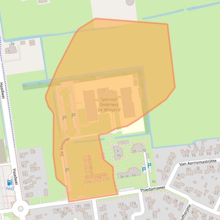 Kaart van postcodegebied 9104JT.