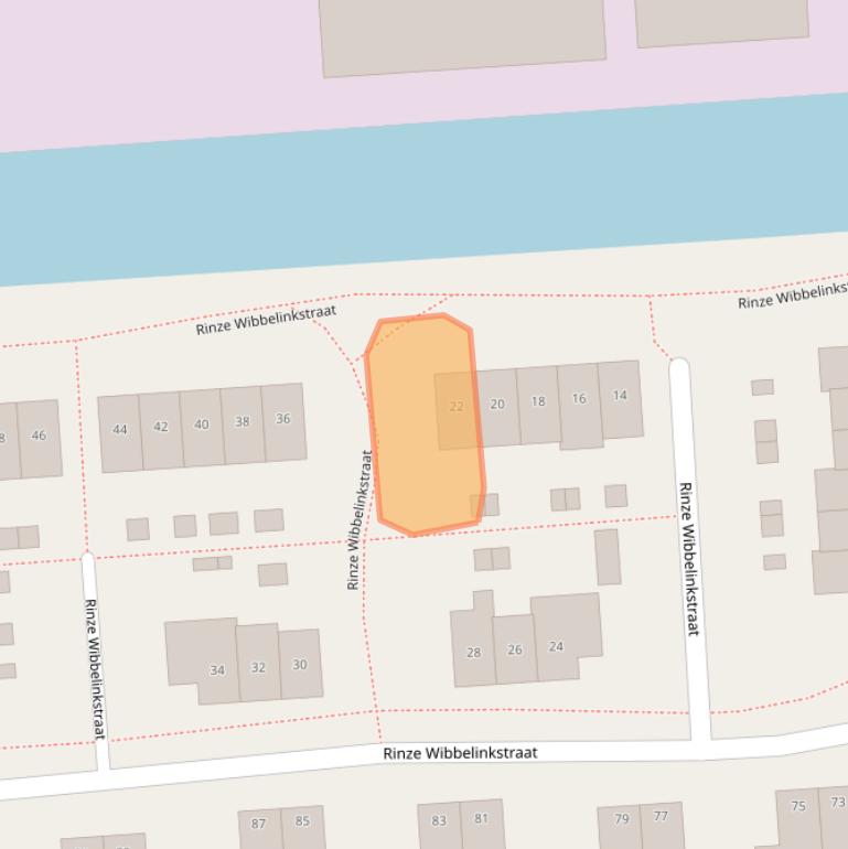 Kaart van postcodegebied 9104LS.