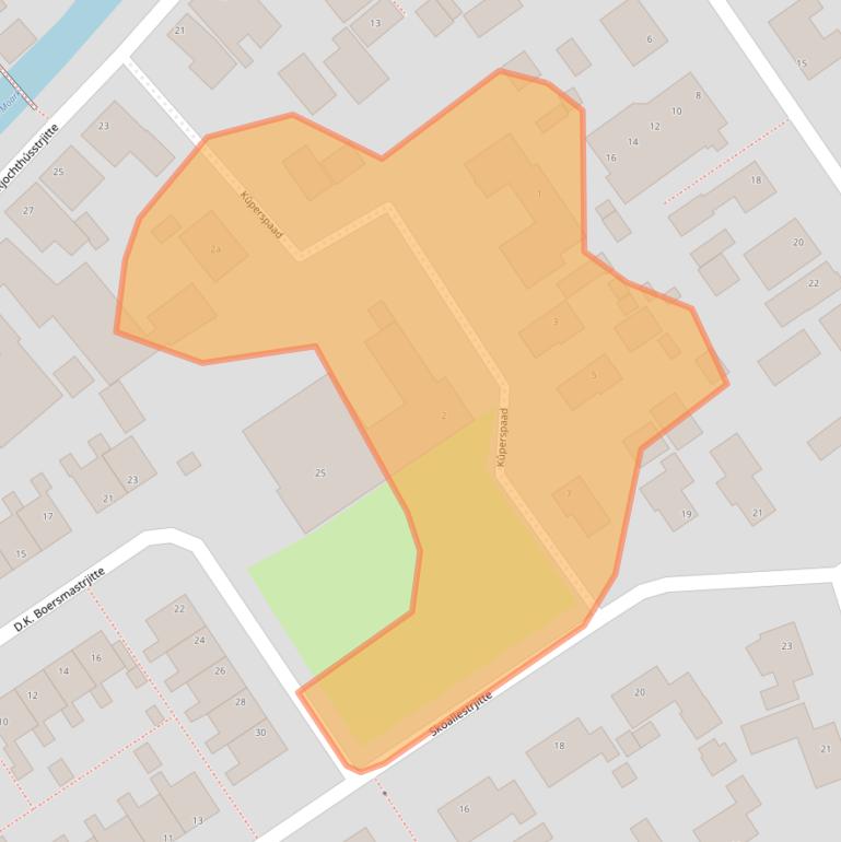 Kaart van postcodegebied 9105KR.