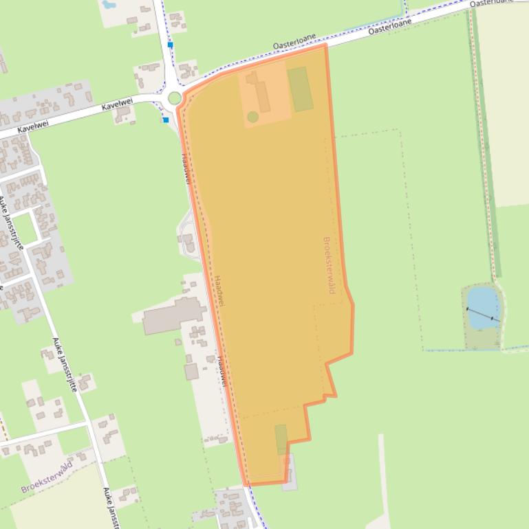 Kaart van postcodegebied 9108AJ.