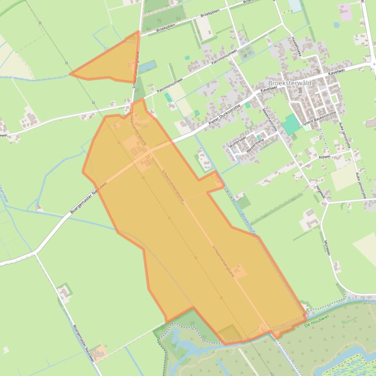 Kaart van postcodegebied 9108AL.