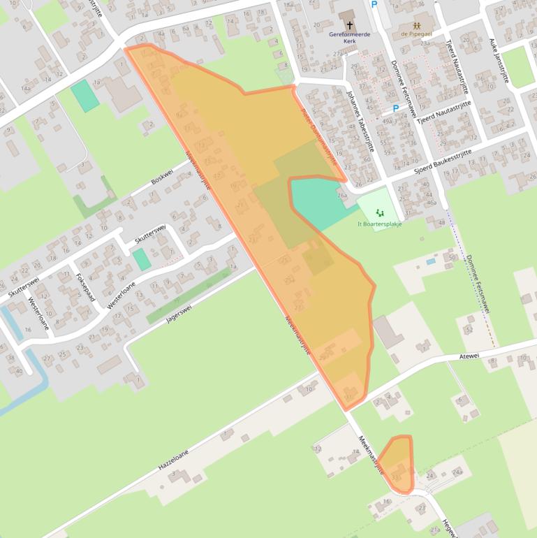 Kaart van postcodegebied 9108MS.