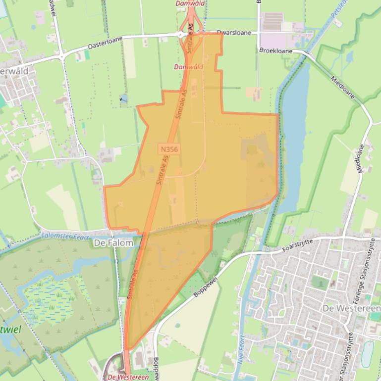 Kaart van postcodegebied 9109AH.