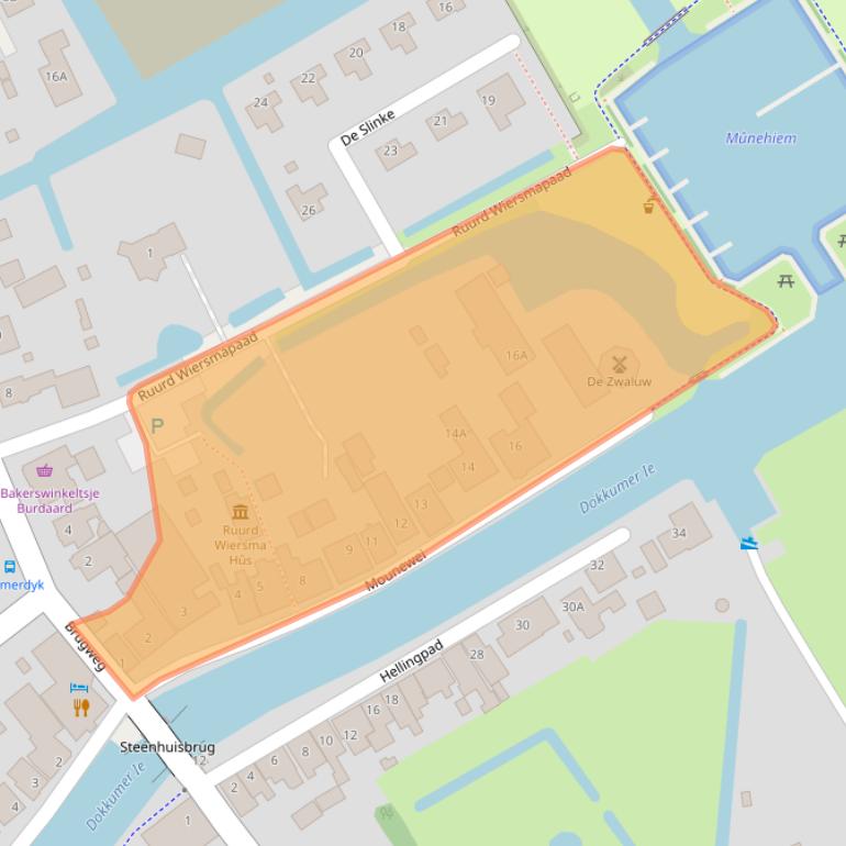 Kaart van postcodegebied 9111HB.