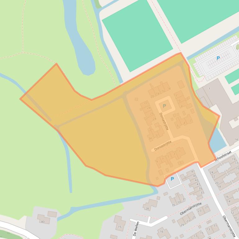 Kaart van postcodegebied 9111HM.