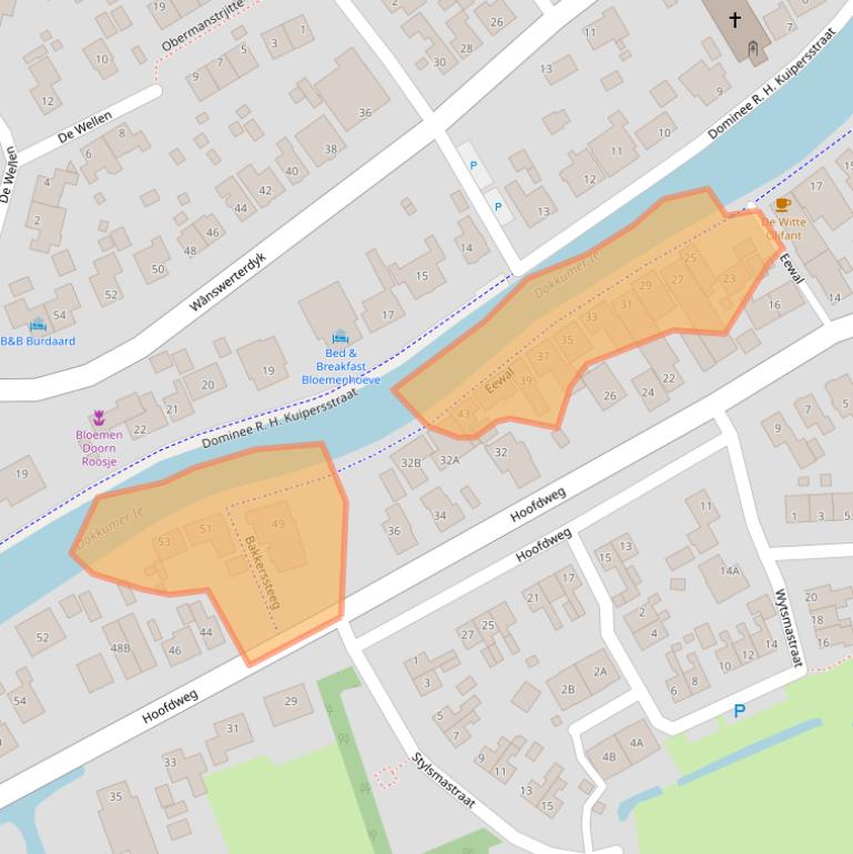 Kaart van postcodegebied 9112HB.