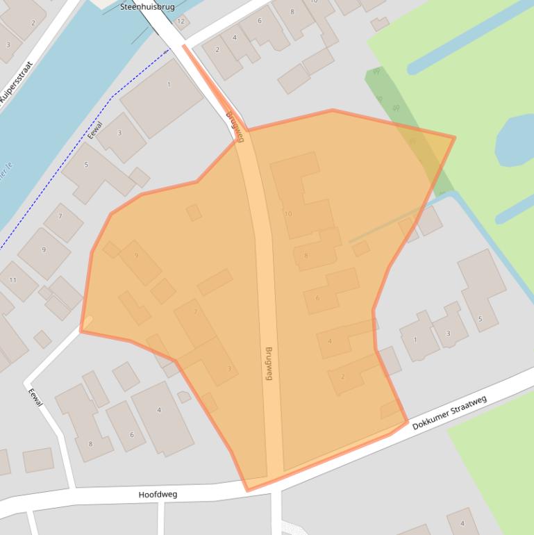 Kaart van postcodegebied 9112HE.