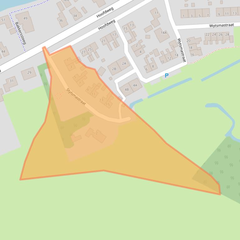 Kaart van postcodegebied 9112HM.