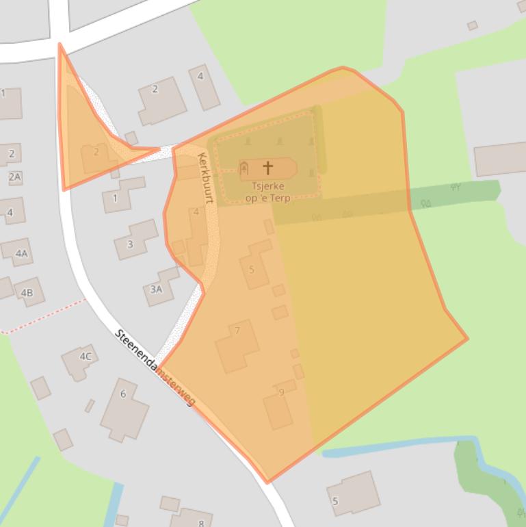 Kaart van postcodegebied 9112HP.