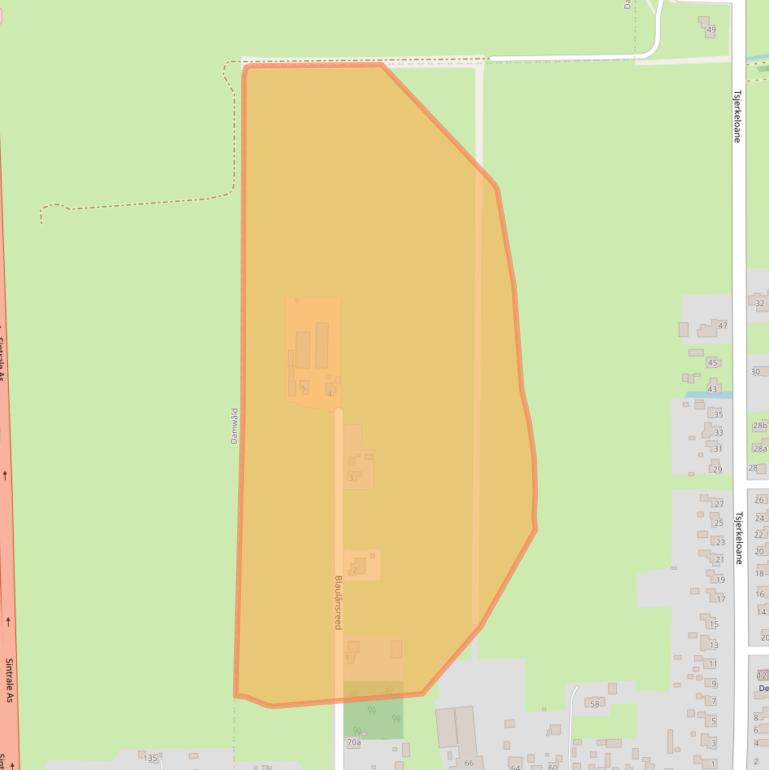 Kaart van postcodegebied 9113PH.