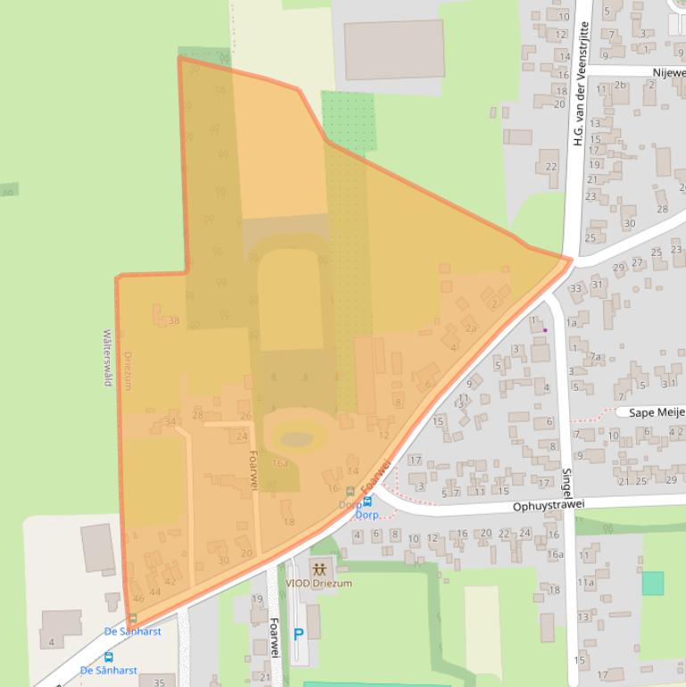 Kaart van postcodegebied 9114RB.