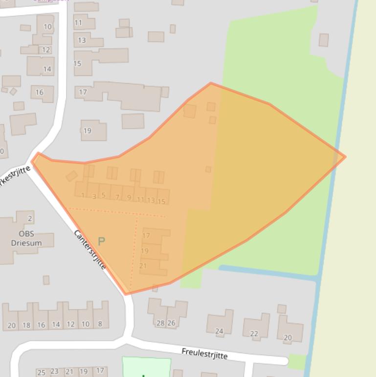 Kaart van postcodegebied 9114RH.