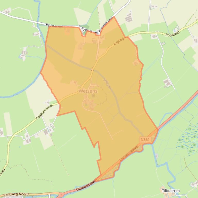 Kaart van postcodegebied 9122.