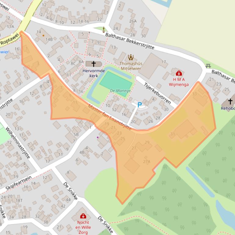 Kaart van postcodegebied 9123JN.