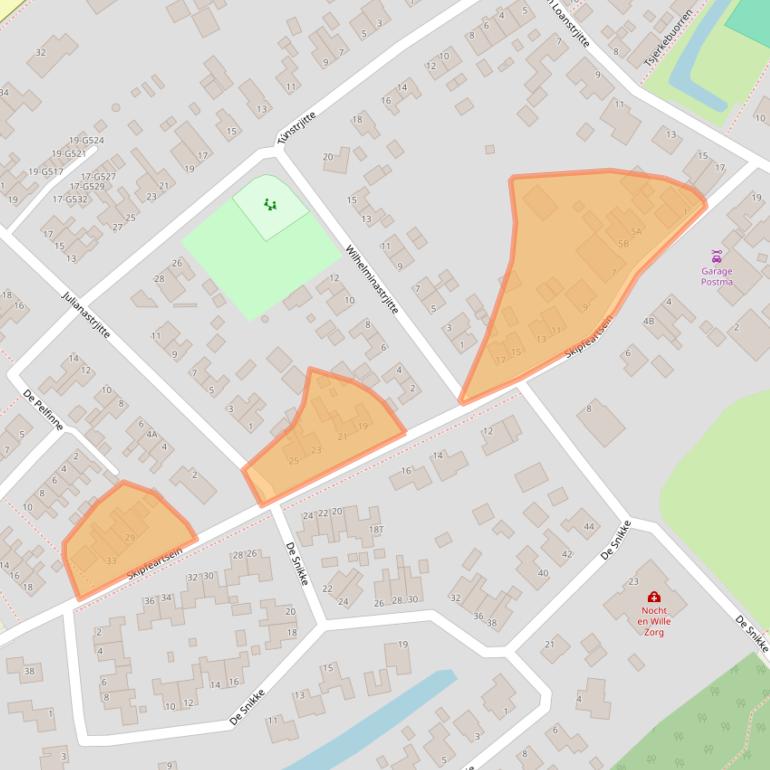 Kaart van postcodegebied 9123JR.