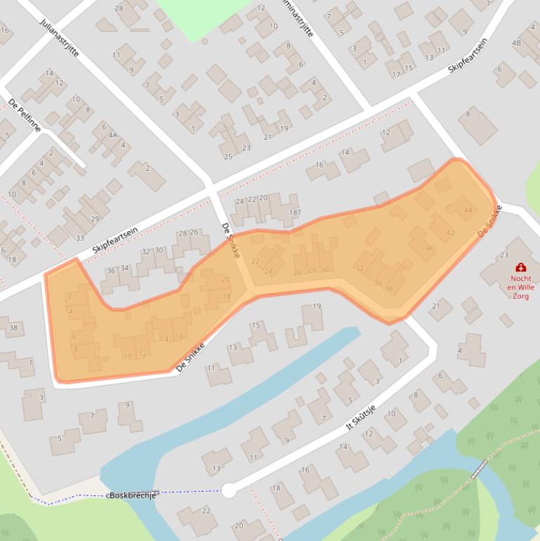 Kaart van postcodegebied 9123KH.