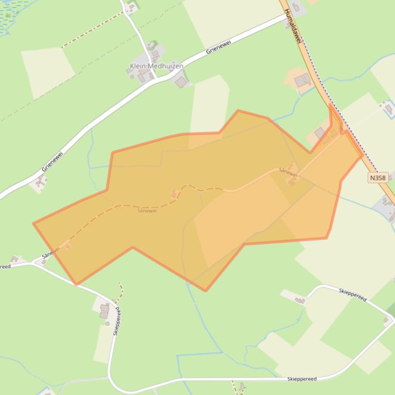 Kaart van postcodegebied 9131EC.