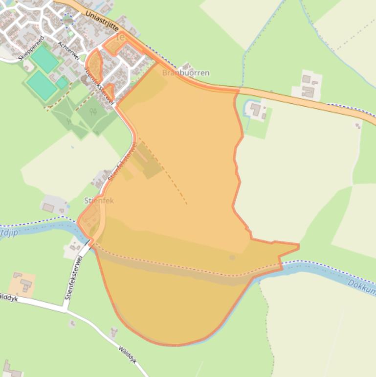 Kaart van postcodegebied 9131KM.