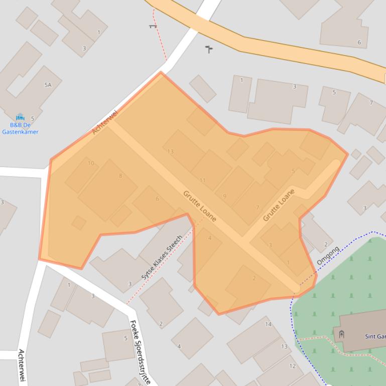 Kaart van postcodegebied 9131KX.