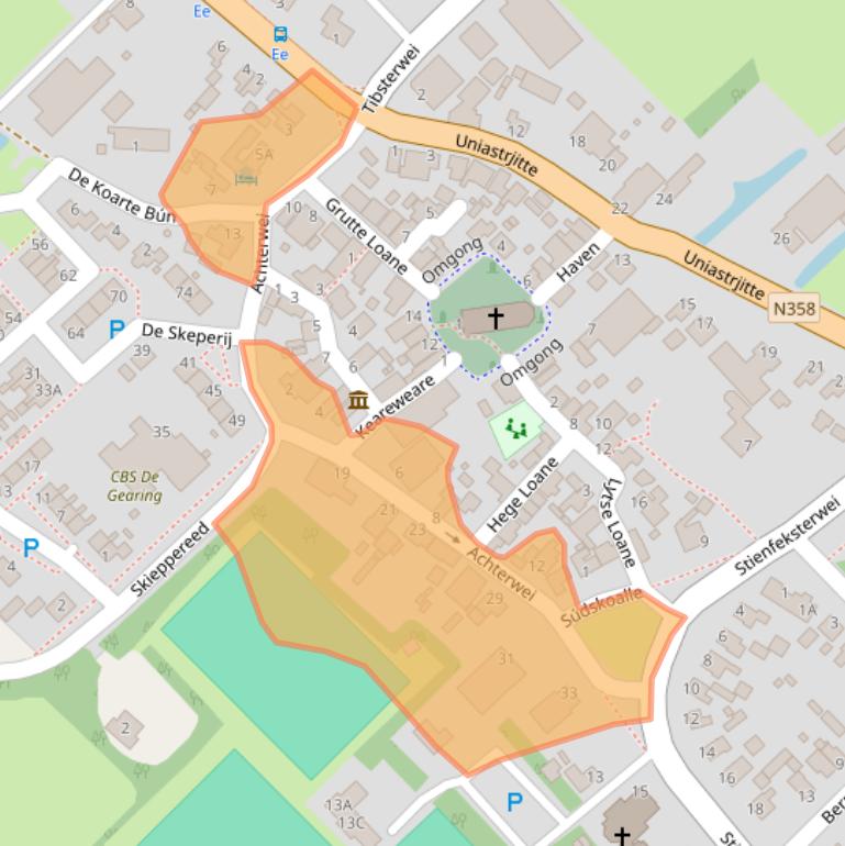 Kaart van postcodegebied 9131LA.