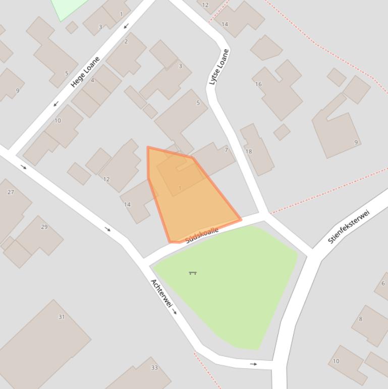 Kaart van postcodegebied 9131LD.