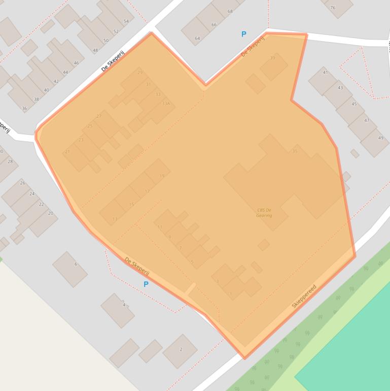 Kaart van postcodegebied 9131LE.