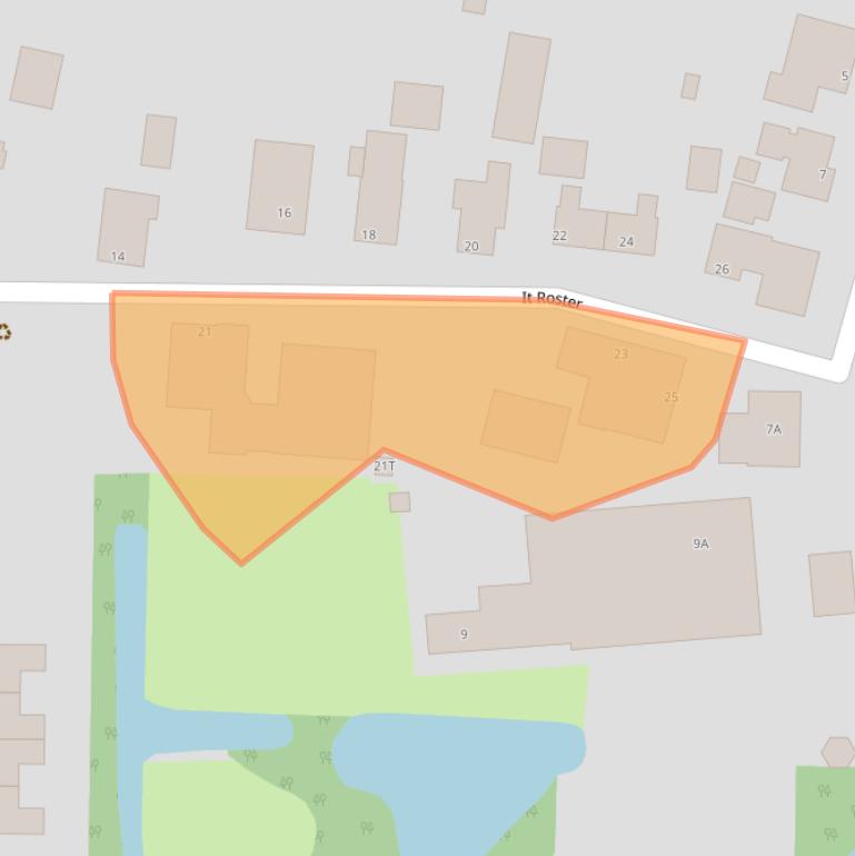 Kaart van postcodegebied 9132LS.