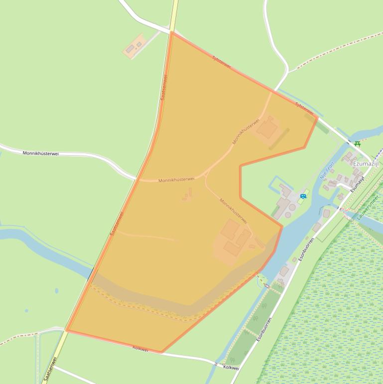 Kaart van postcodegebied 9133DK.