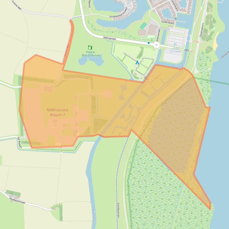 Kaart van postcodegebied 9133DR.