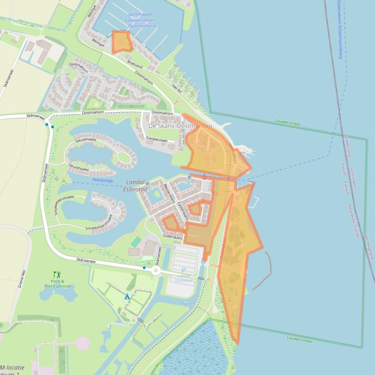 Kaart van postcodegebied 9133DT.