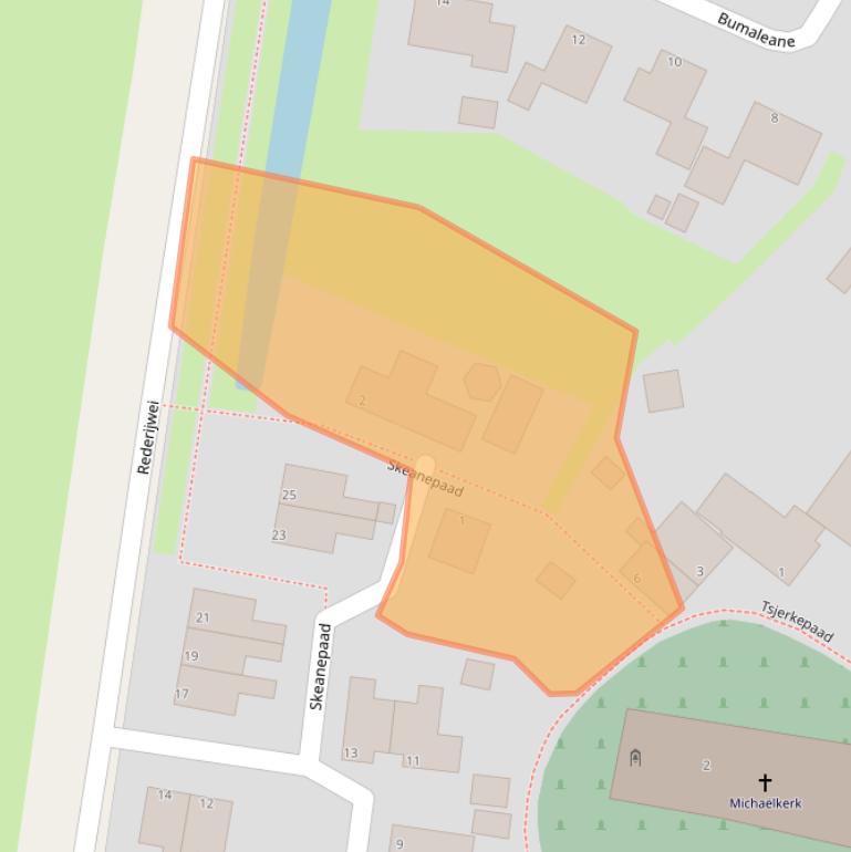 Kaart van postcodegebied 9133MH.