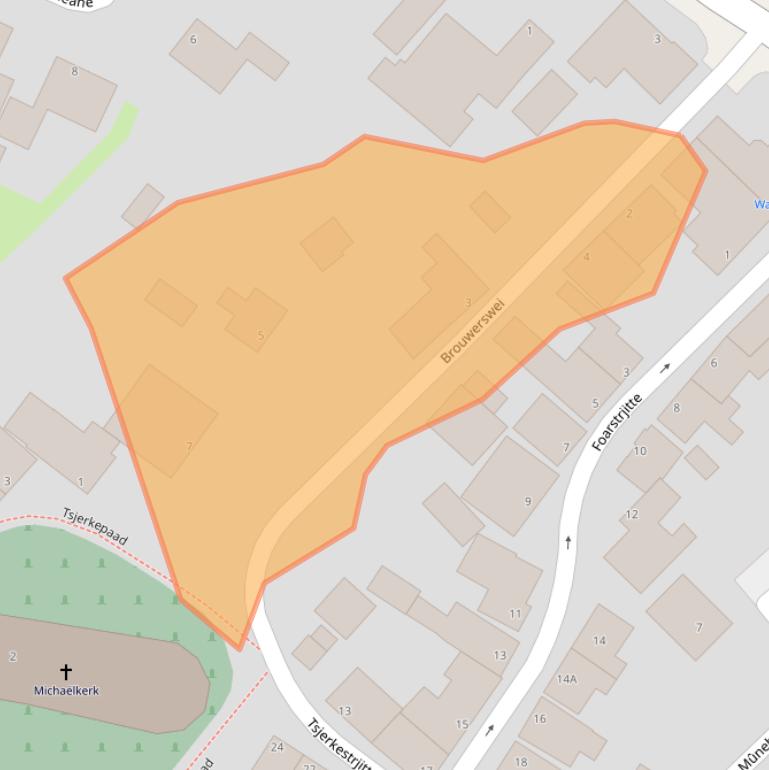 Kaart van postcodegebied 9133MJ.