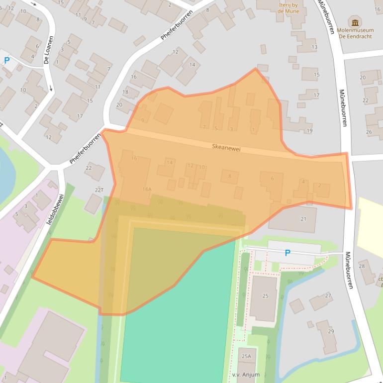 Kaart van postcodegebied 9133MT.