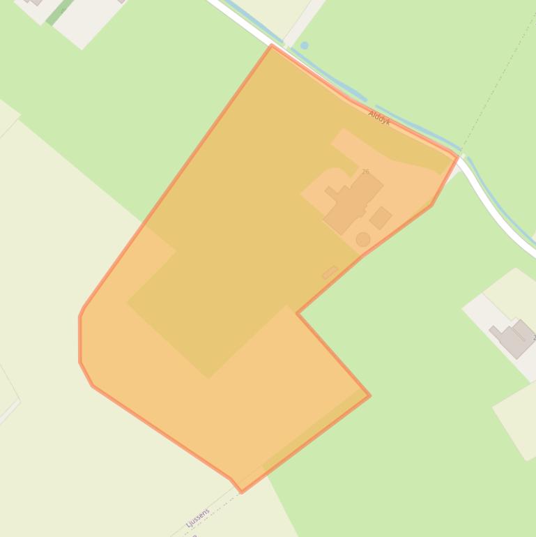 Kaart van postcodegebied 9134DX.