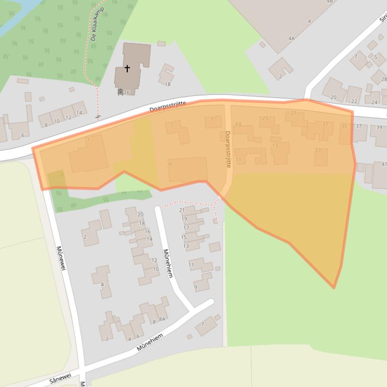 Kaart van postcodegebied 9134NK.
