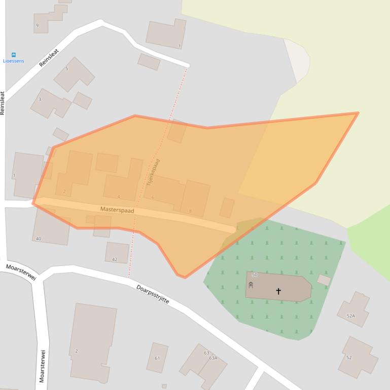 Kaart van postcodegebied 9134NT.