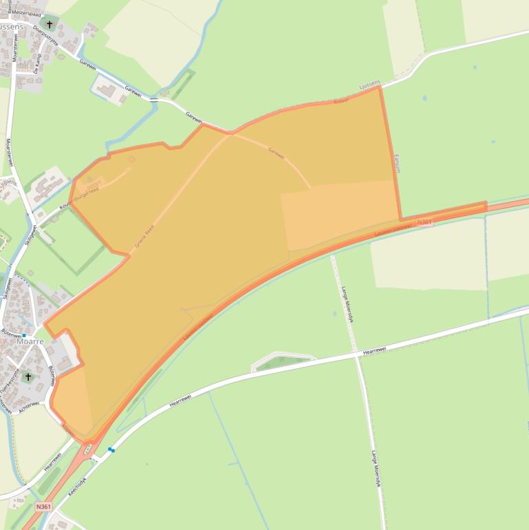 Kaart van postcodegebied 9135PG.