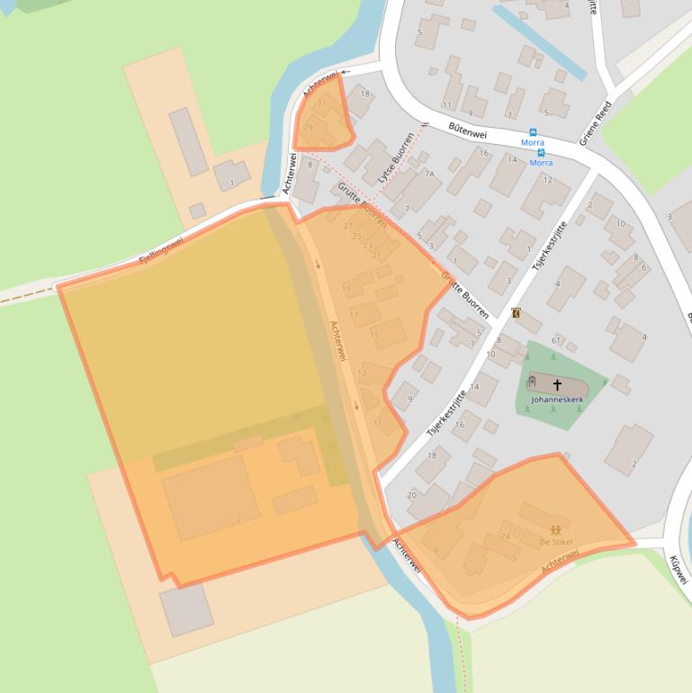 Kaart van postcodegebied 9135PN.