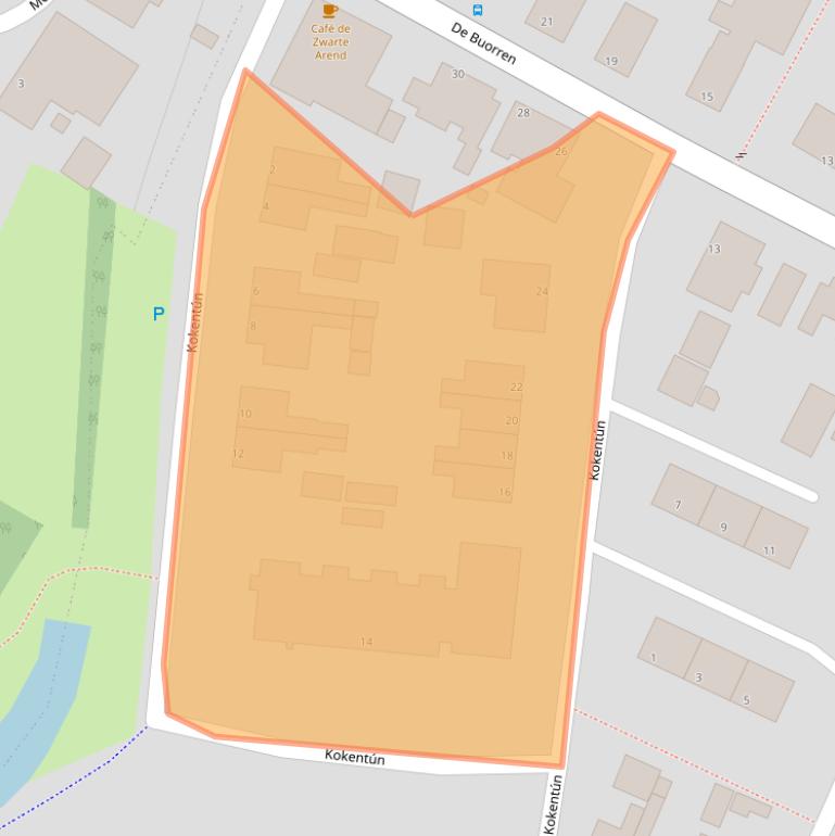 Kaart van postcodegebied 9136PS.