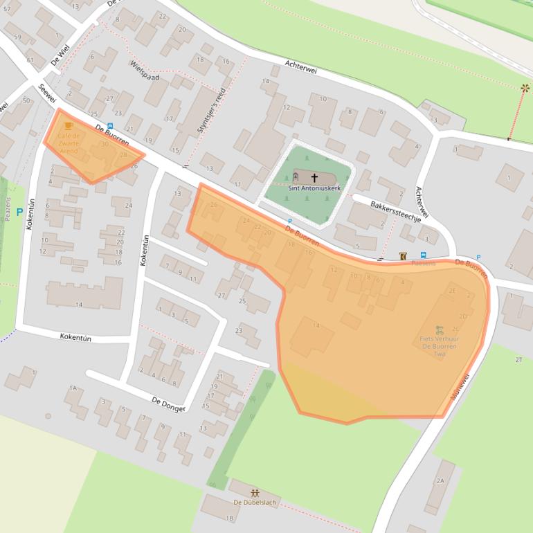 Kaart van postcodegebied 9136PV.